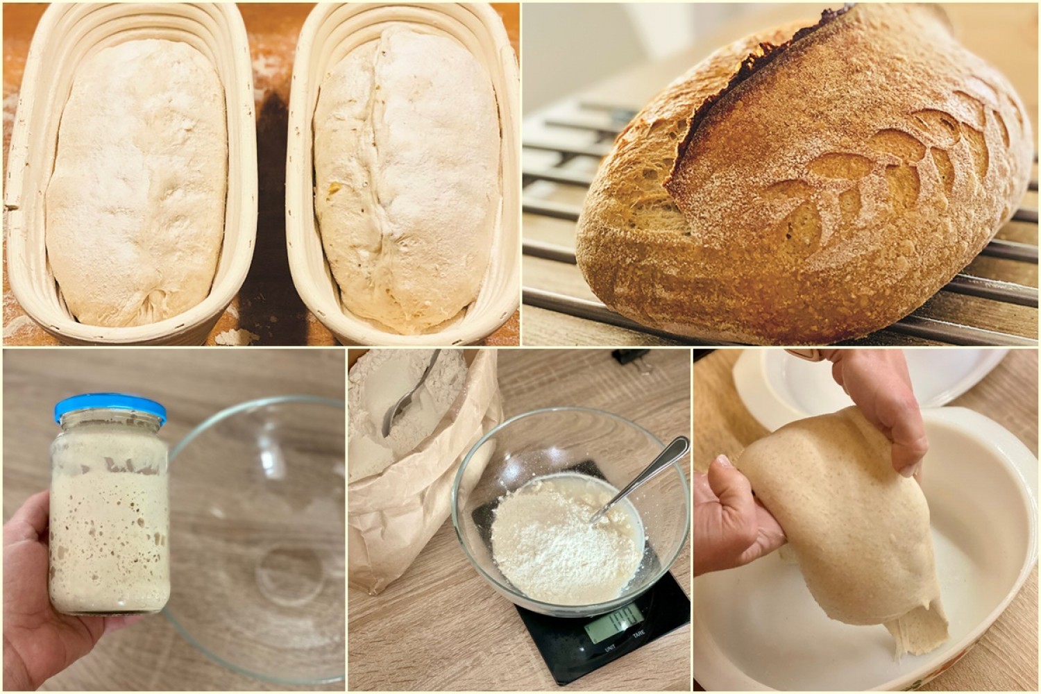 Kovászos kenyér sütése lépésről lépésre
